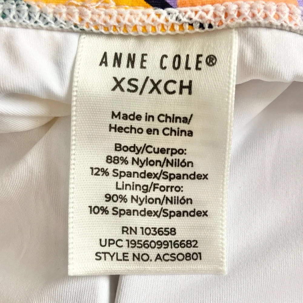 Anne Cole Asymmetrical One Piece Swimsuit NWT in Sea Grass Removable Straps XS